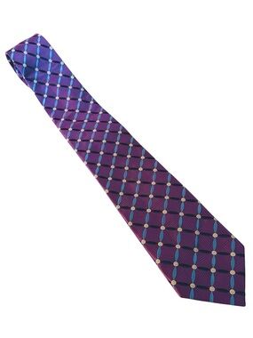 JOSEPH A. BANK I Purple Silk Tie Signature Collection